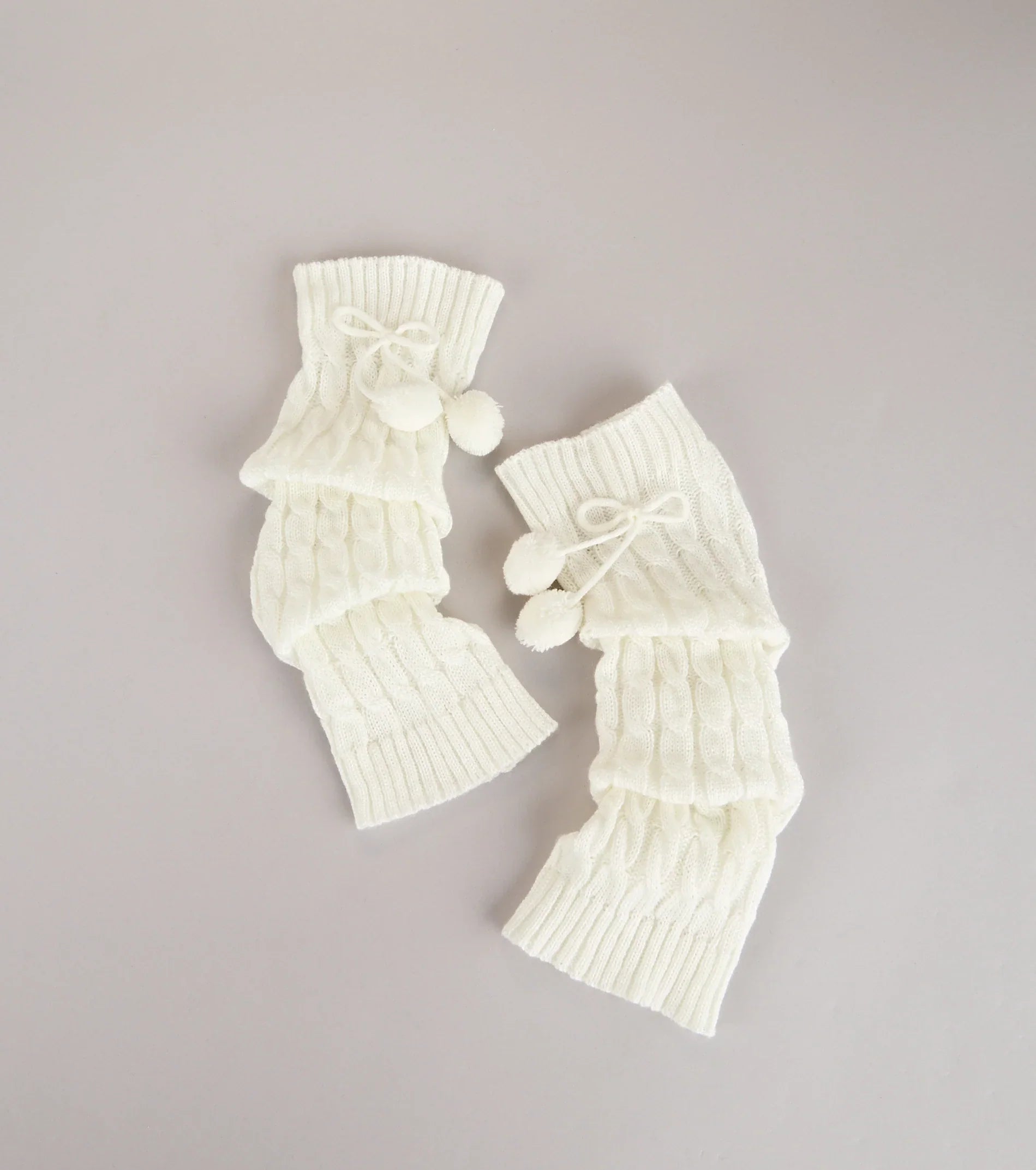 Cute and Cozy Pom Leg Warmers