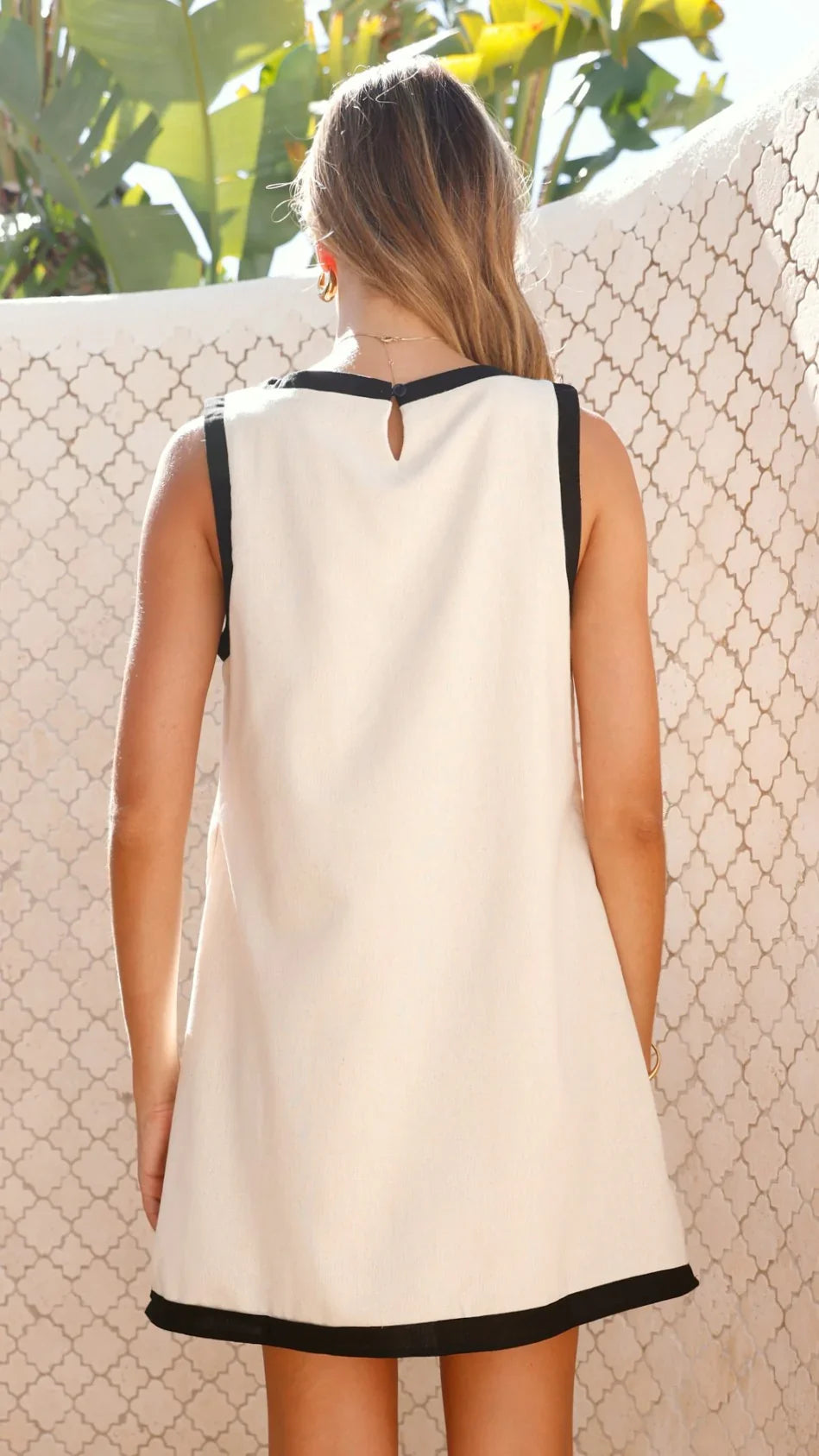 Amara Mini Dress - Oatmeal