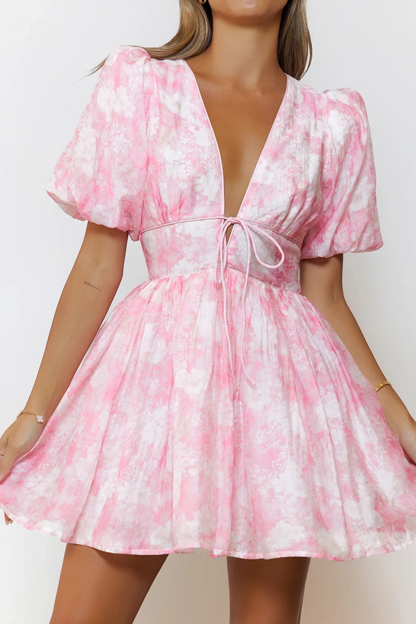 Buttercup Whispers Mini Dress Pink
